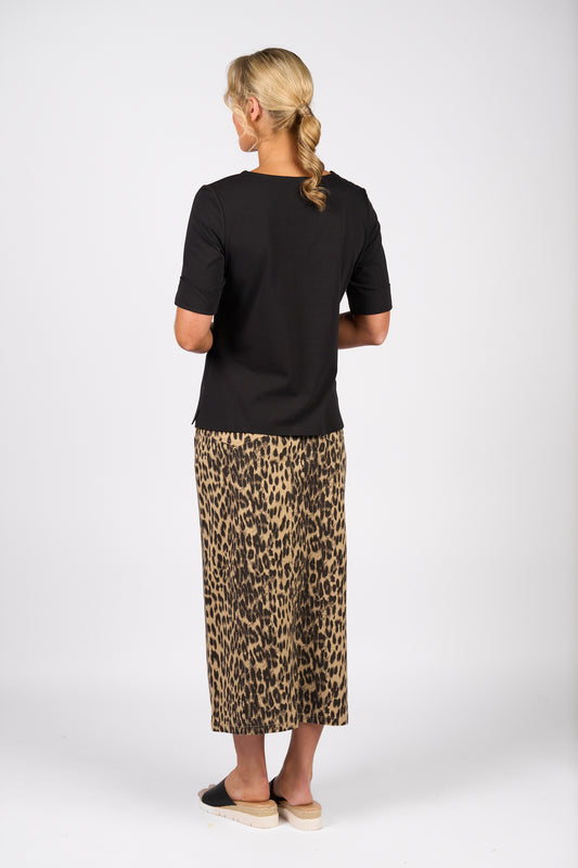 Vee Neck Tee - 4264 - Black