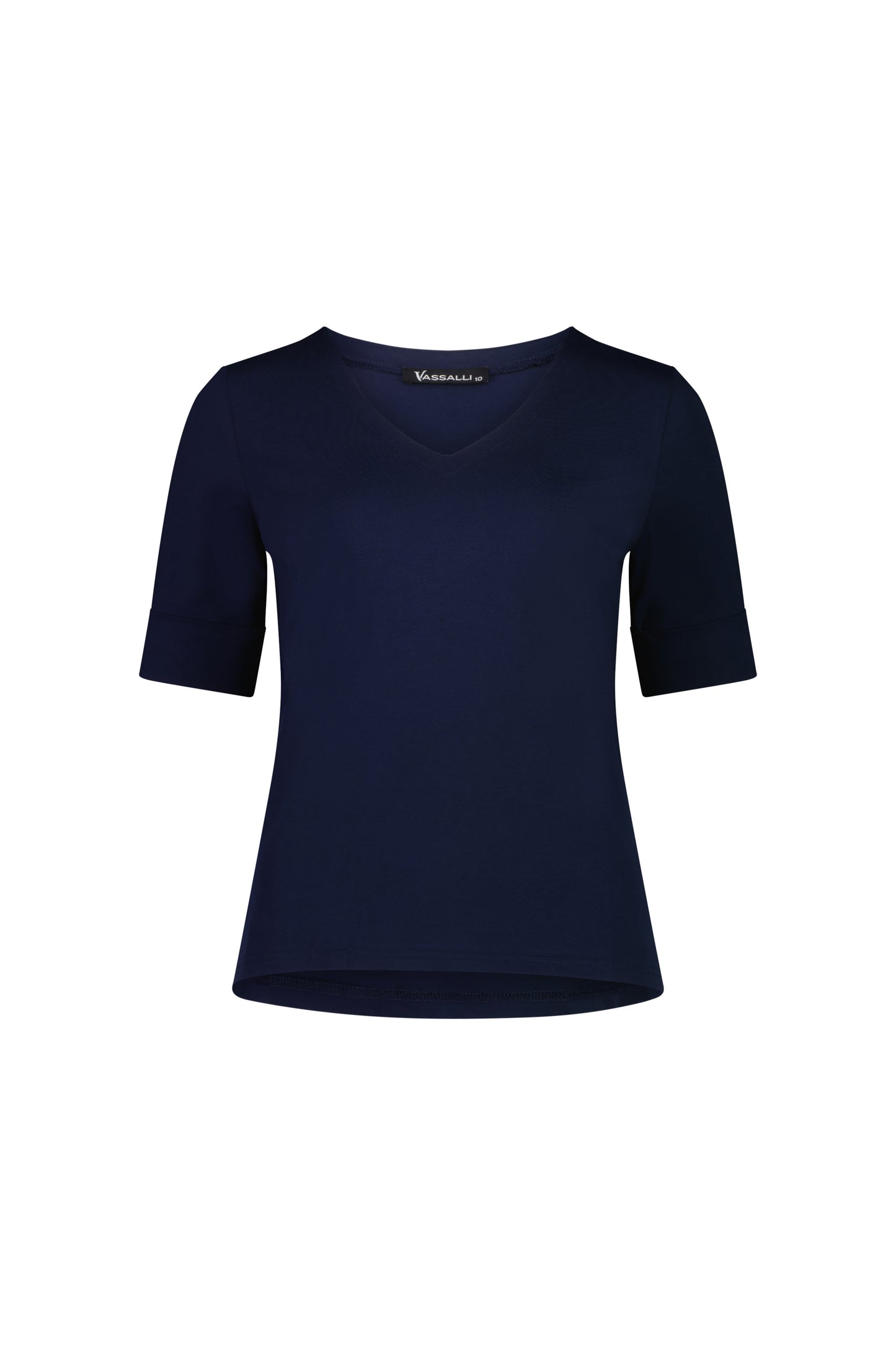 Vee Neck Tee - 4264 - Navy