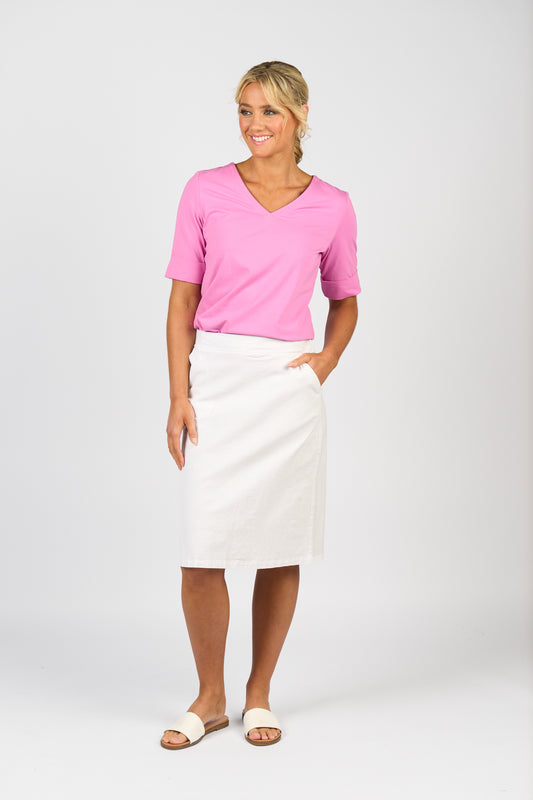 Vee Neck Tee - 4264 - Orchid