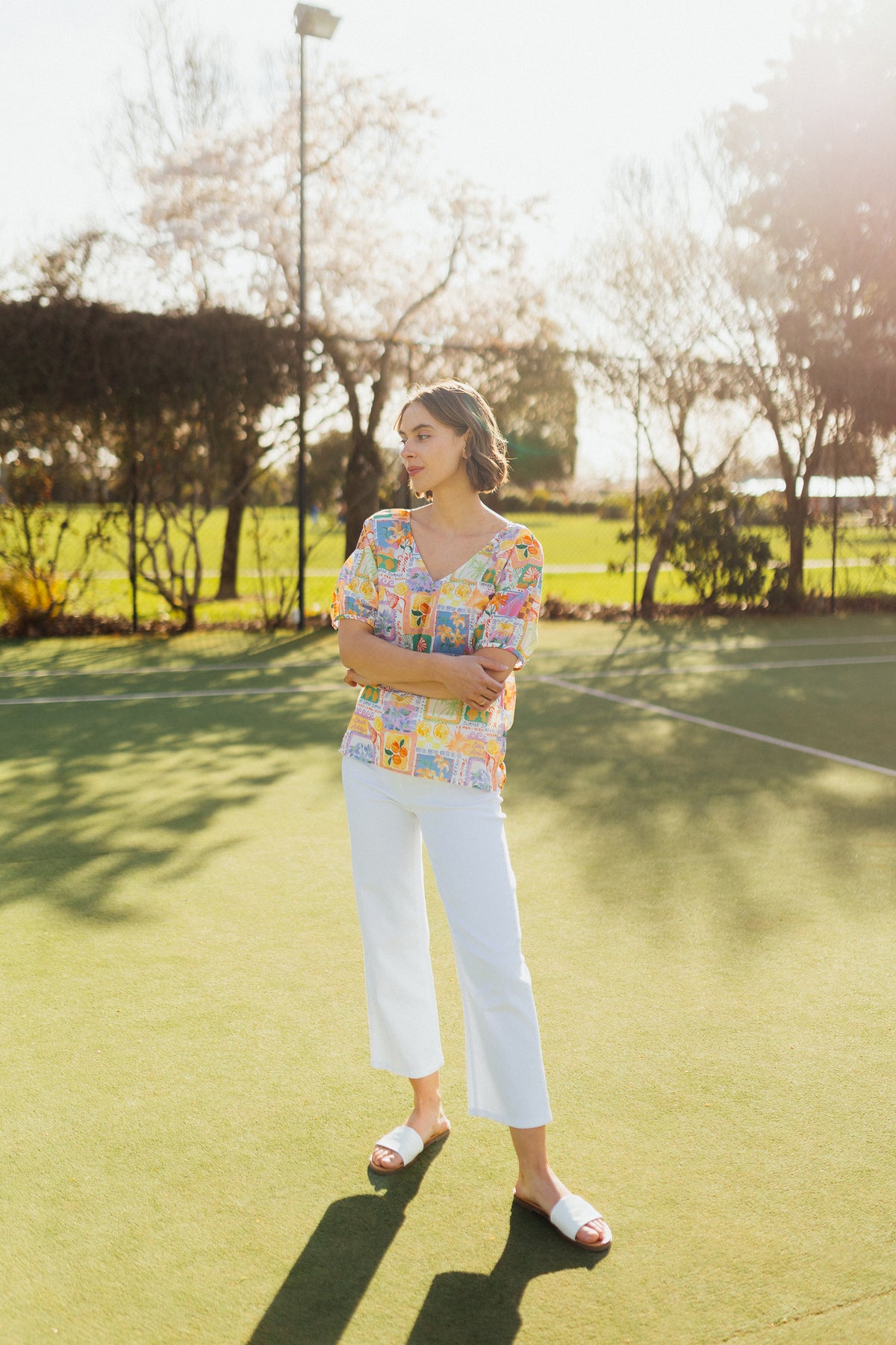 275 - Seattle Pull On Pant - White Denim
