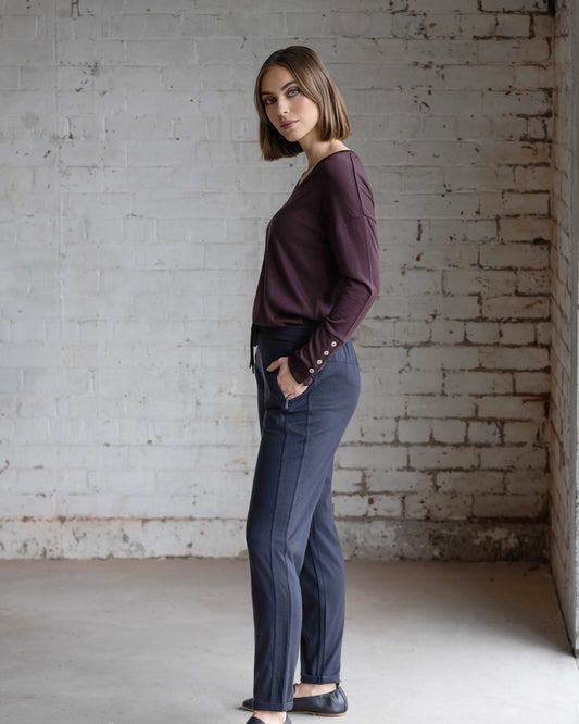 Walker Merino Pant - Midnight