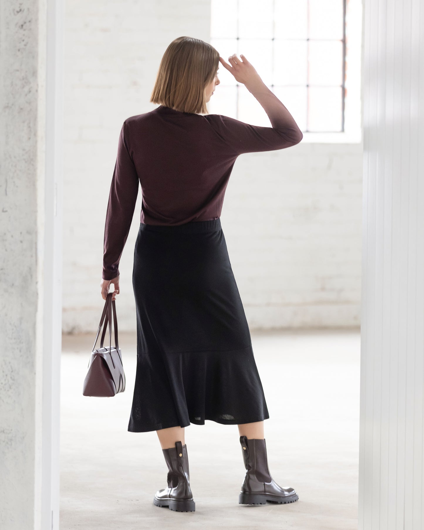 Carrie Merino Skirt - Black