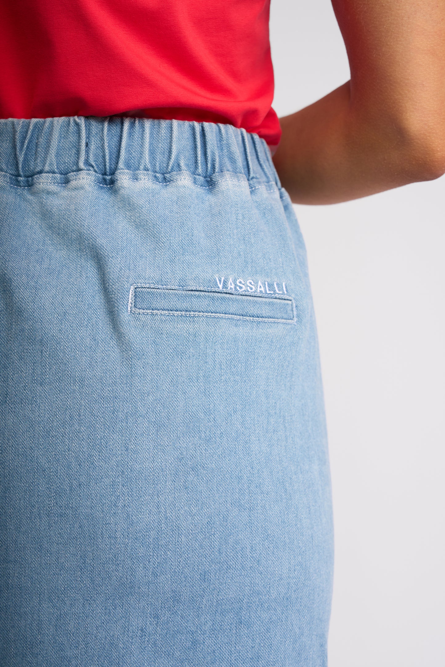 7066 - Terra Skirt - Light Wash Denim