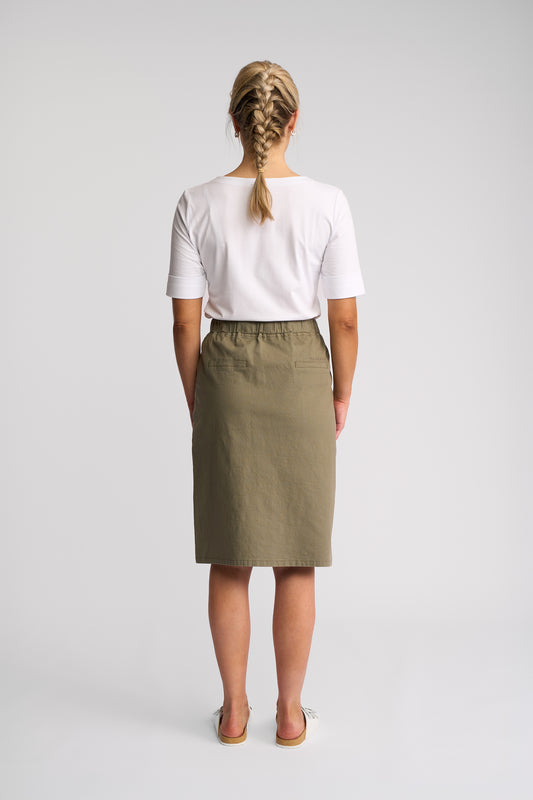 7067N - Belen Skirt - Army (Due 3rd Week Aug)