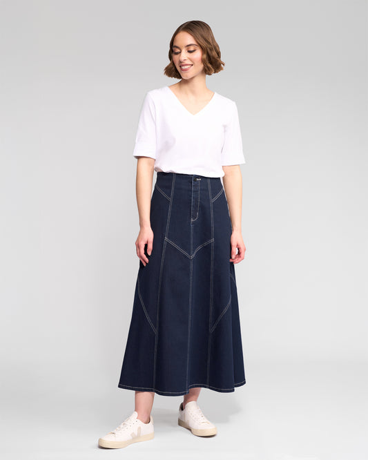 Akari Skirt - 7073 - Ink Denim
