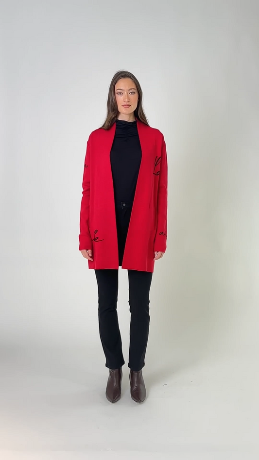 Long Coatagan Red/Black - 50% Off