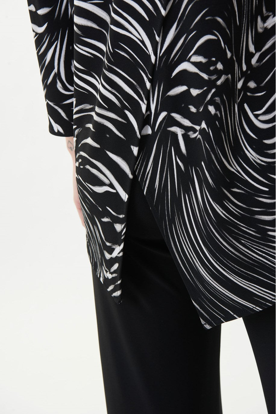 Diamanté Trim Animal Print Top