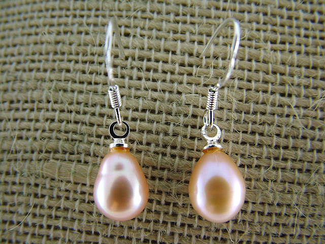 Pearl Earrings - Apricot - PL0140