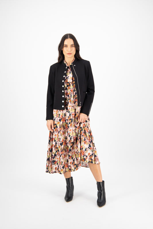 Military Jacket - Black - 50% Off