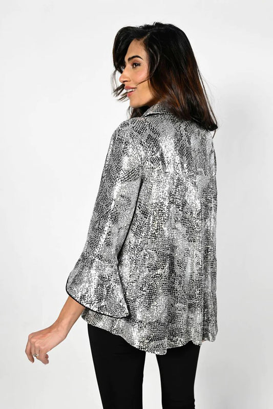 Metallic Jacket Silver/Black - 50% Off