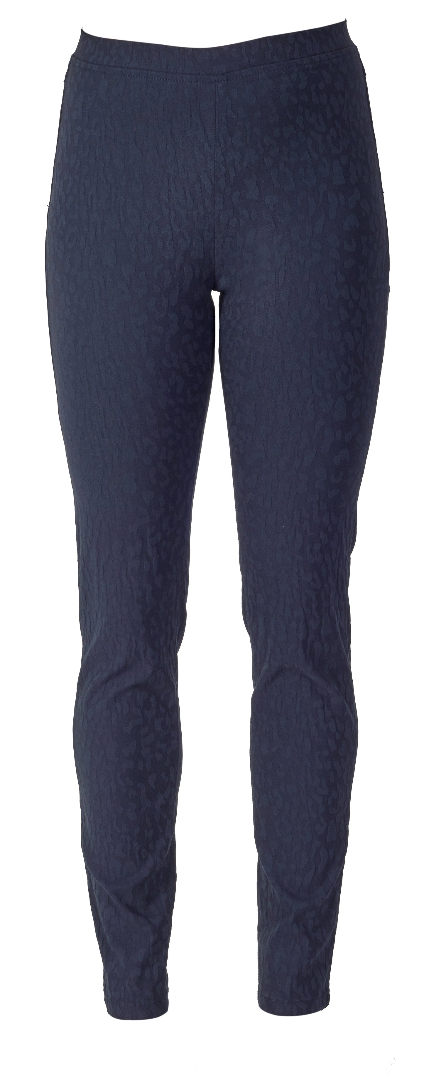 Slim Leg Embossed Pull On 230AF Navy