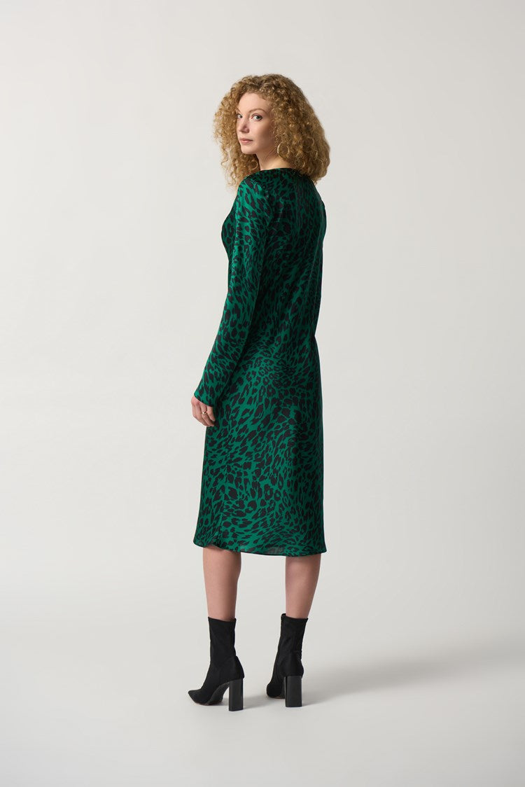 Green Animal Print Dress