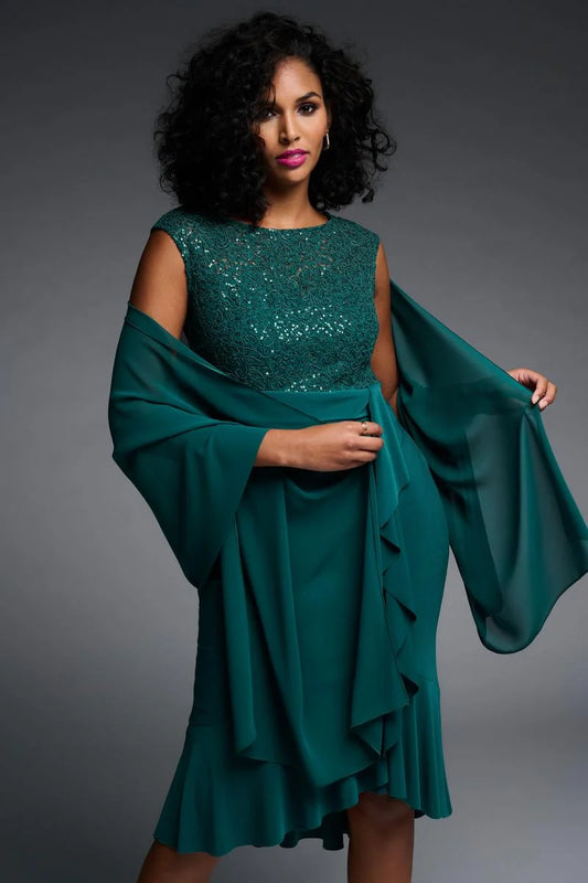 Shawl in Forest Green