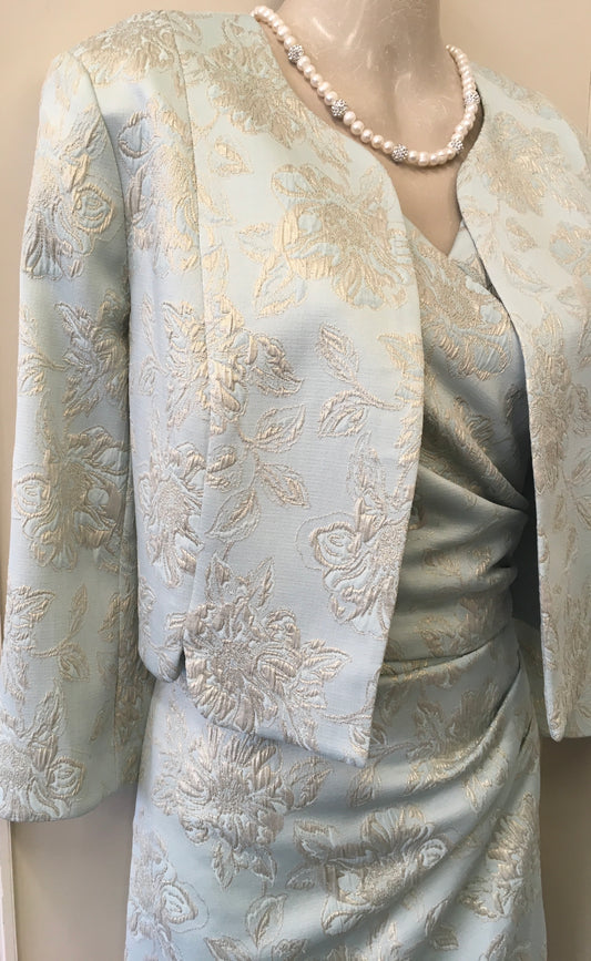 Embroidered Bolero Seagreen/Gold - Now $40