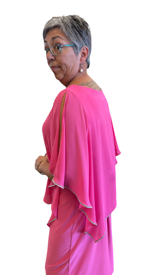 Overlay Dress Raspberry Sorbet