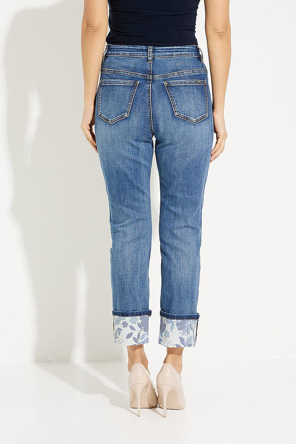Floral Cuffed Jeans