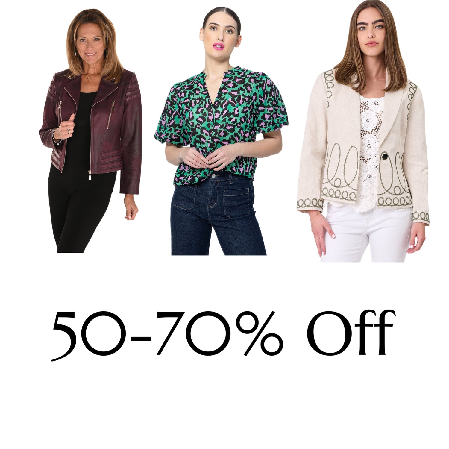 50 -70% OFF