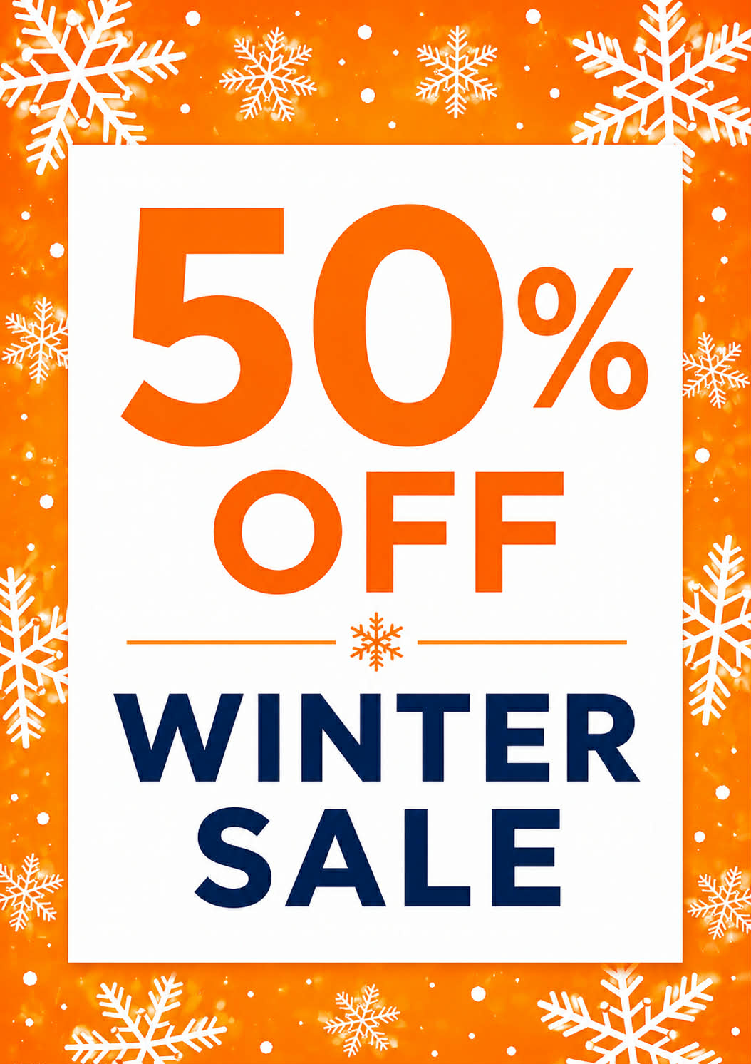 50% OFF WINTER