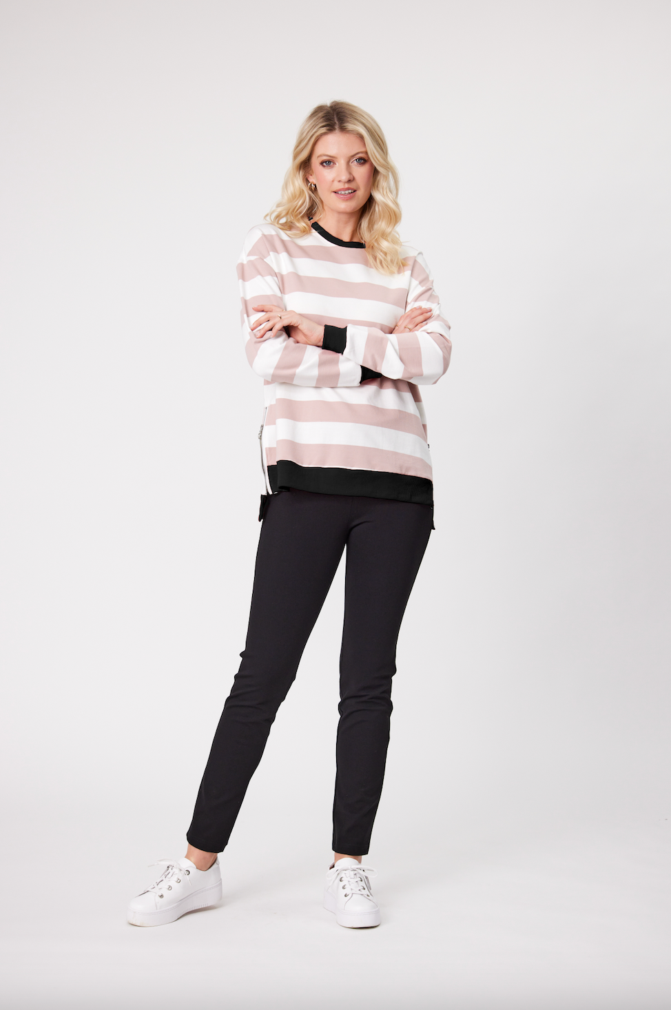 Olivia Top - LTD101 - Pink Stripe - Due Feb