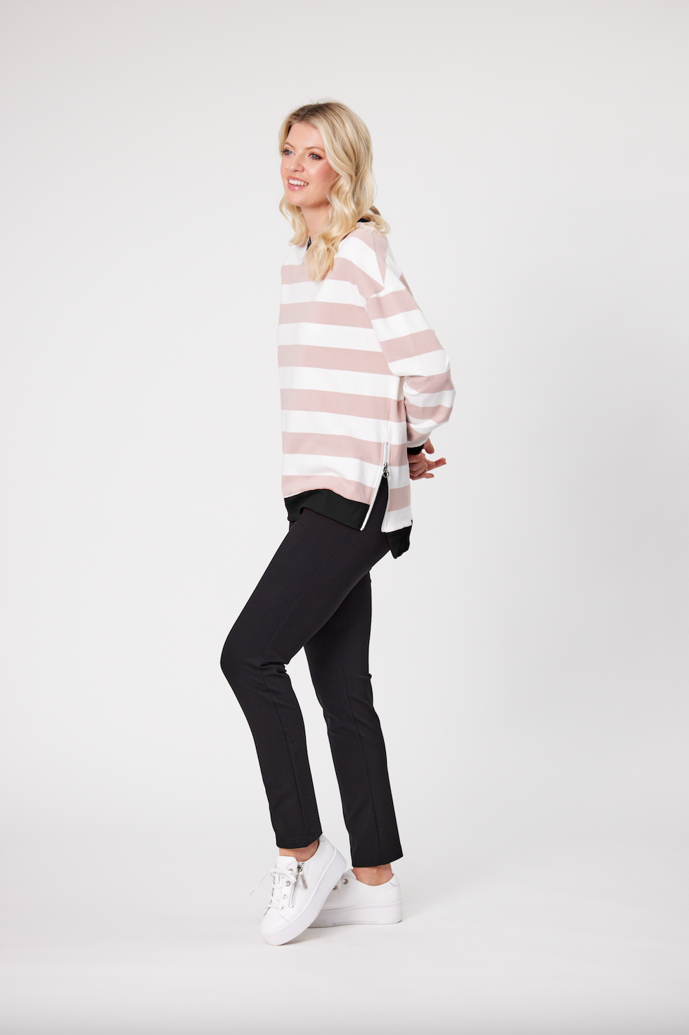 Olivia Top - LTD101 - Pink Stripe - Due Feb