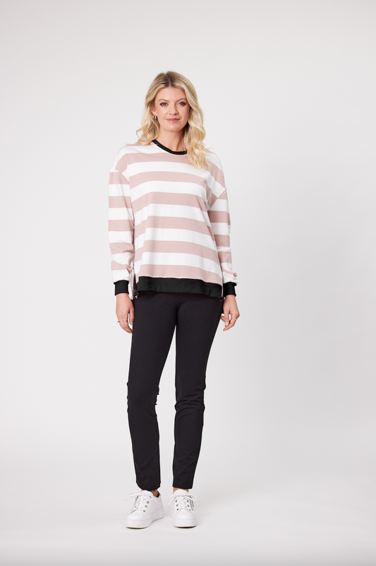 Olivia Top - LTD101 - Pink Stripe - Due Feb