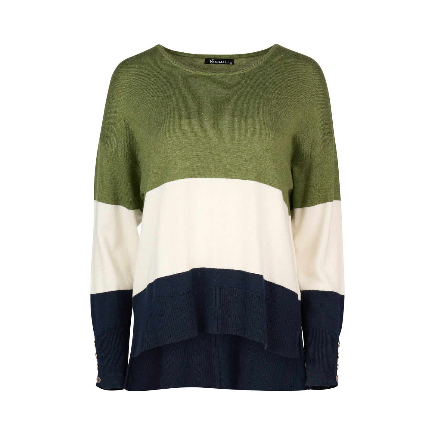 Vassalli - Jumper - 1073 - Sage/Cream/Ink