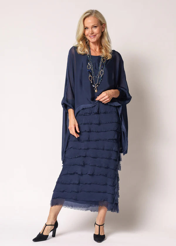 Netty Dress in Navy