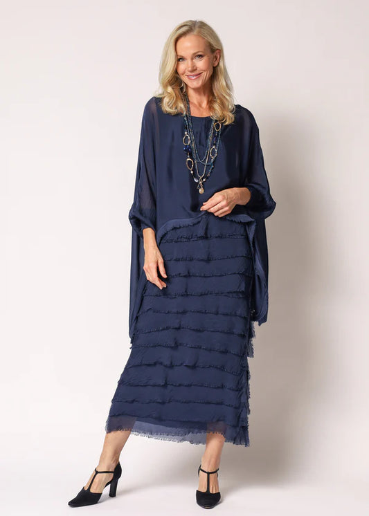Netty Dress in Navy