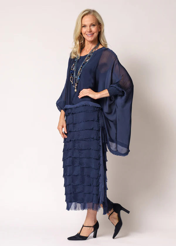 Netty Dress in Navy