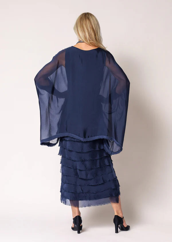Netty Dress in Navy