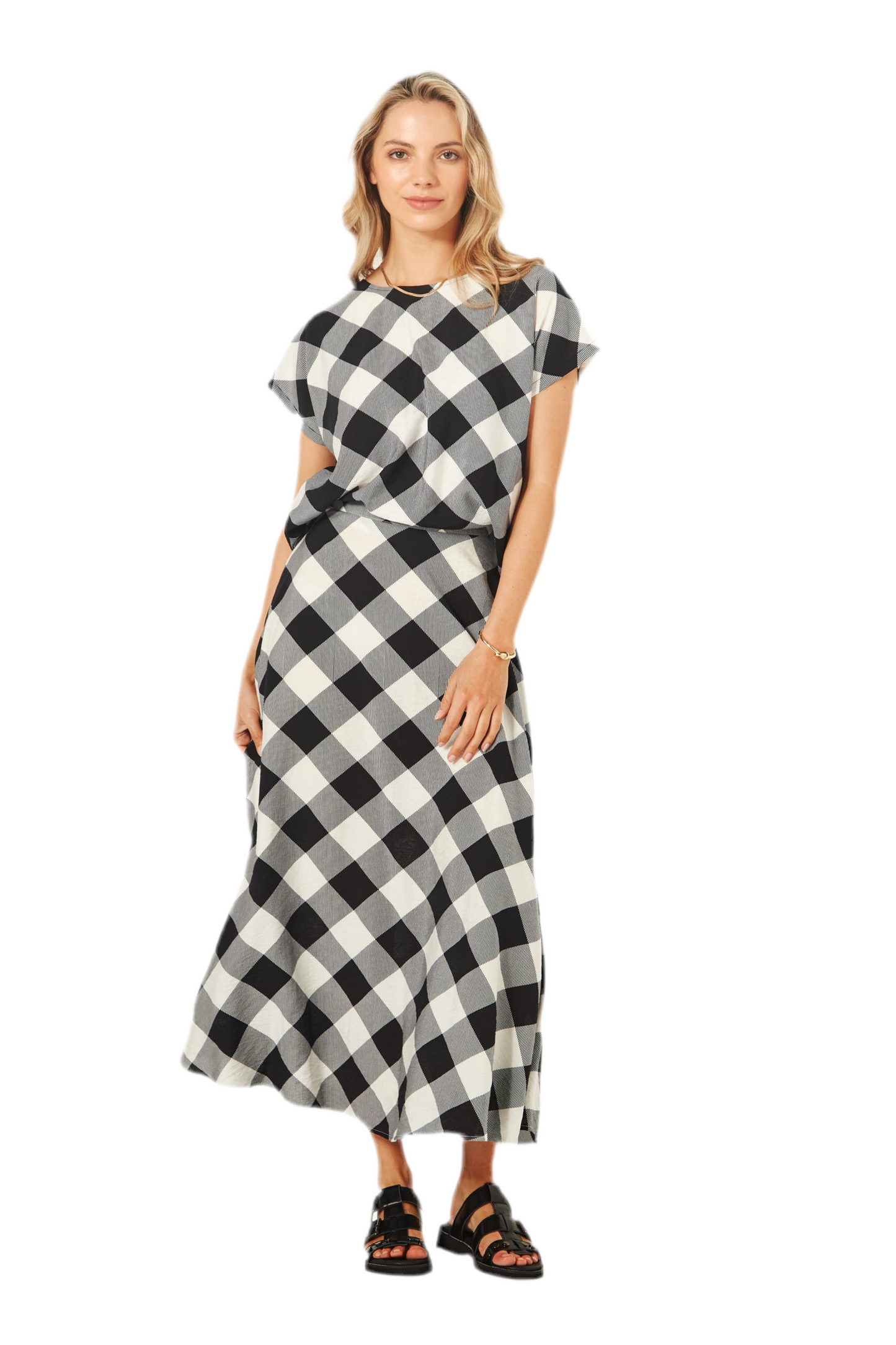 Lemon Tree - Valeria Skirt - LT965 - Gingham - 50% Off - 1 x size 8 left