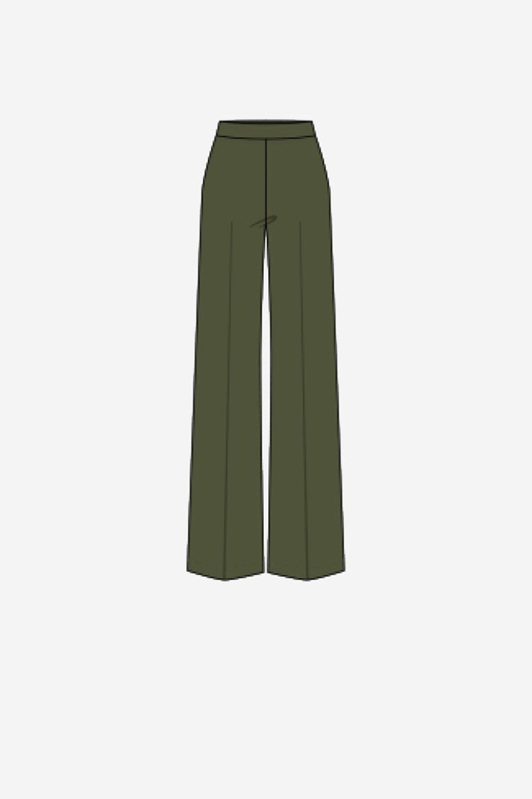 Joseph Ribkoff - Wide Leg Pant - 153088 - Avocado – Penelope’s of Otaki