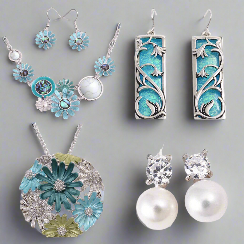 Blue Pohutukawa Necklace NC2234