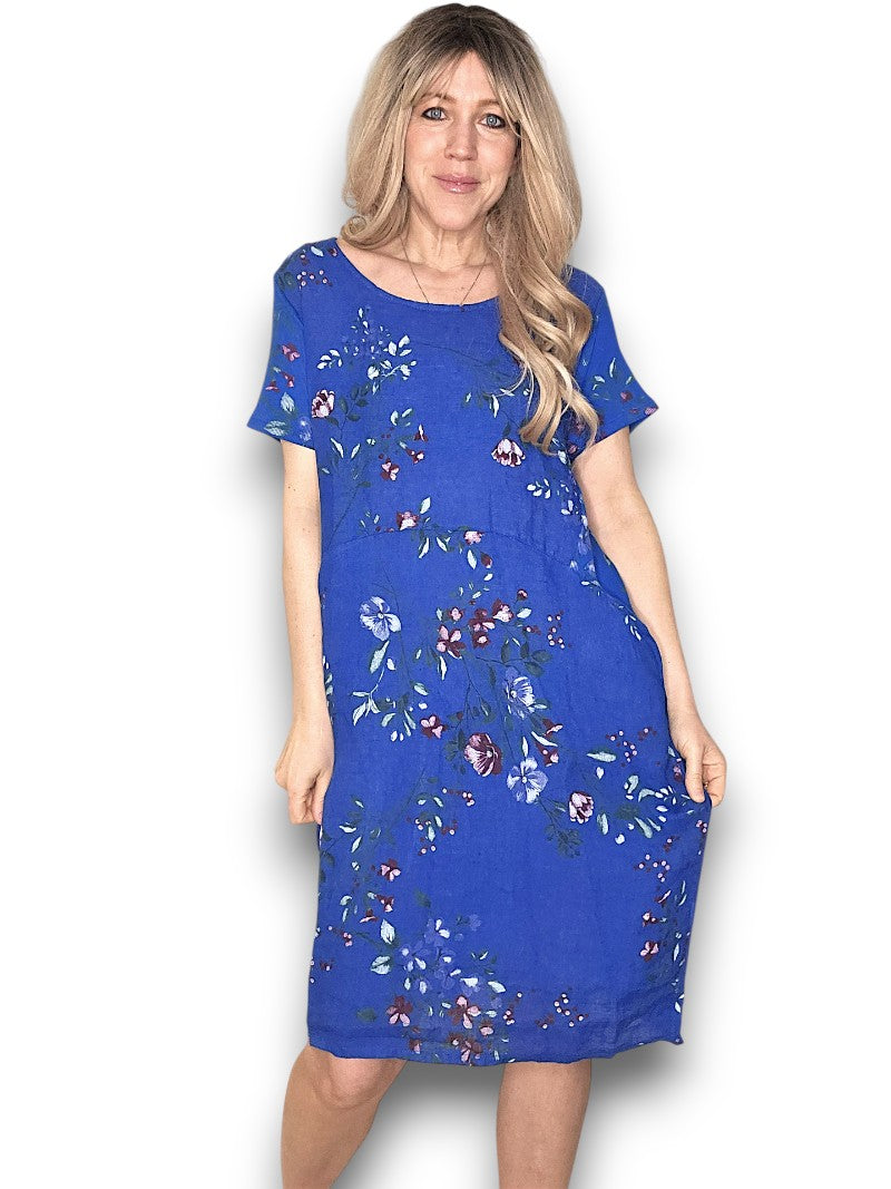Jungle Dress - Cobalt Lingonberry