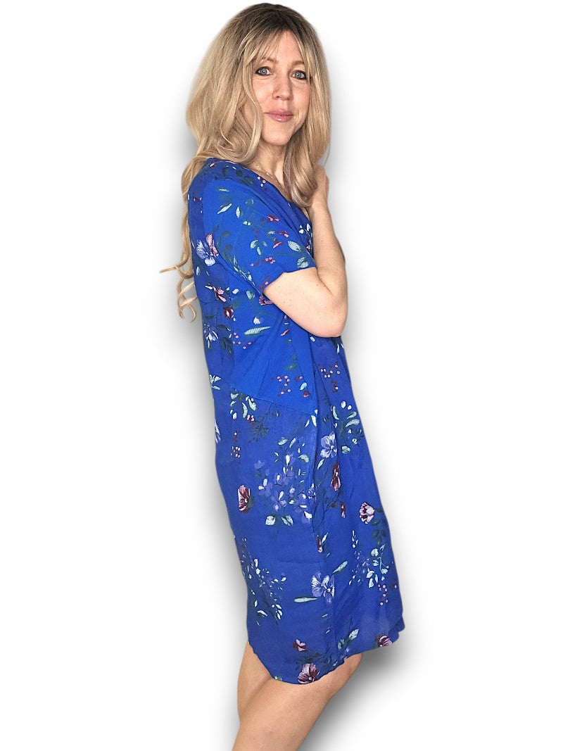 Jungle Dress - Cobalt Lingonberry