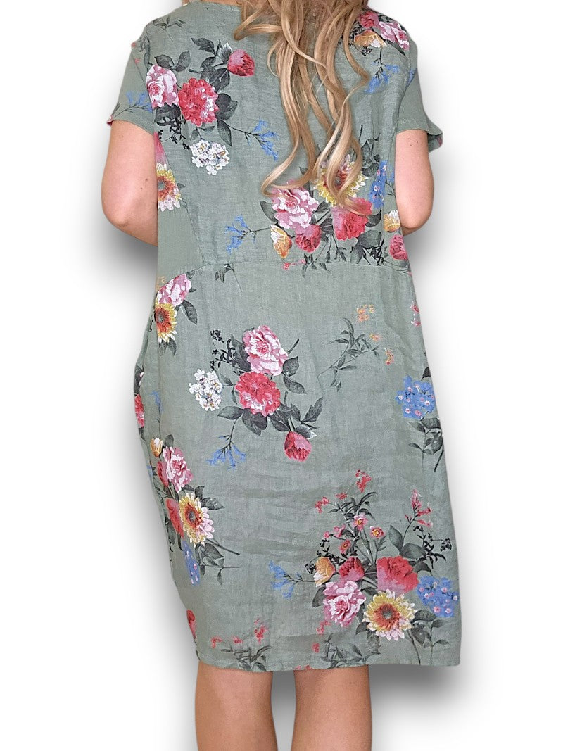 Jungle Dress - Sage Bouquet