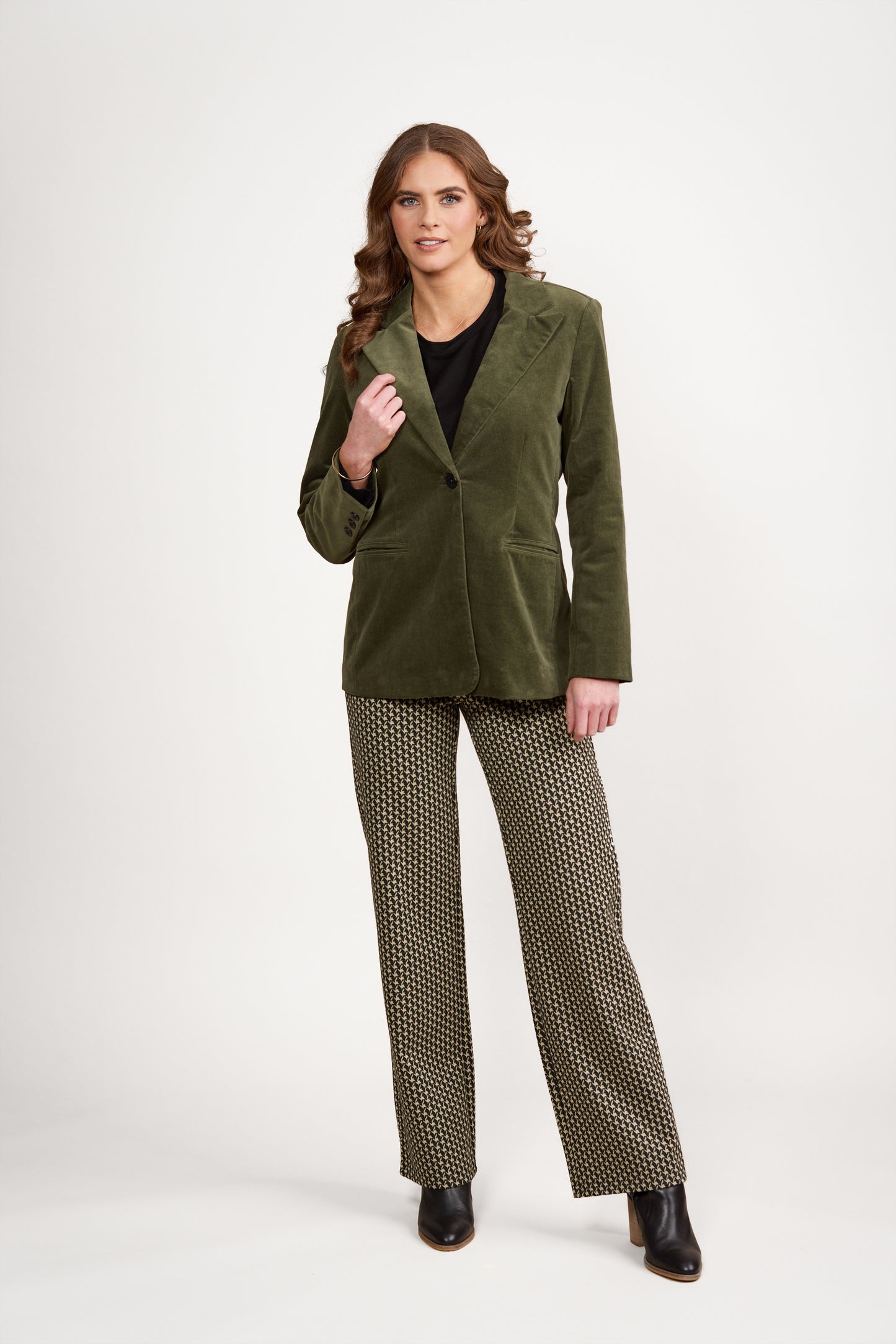 Cord Blazer - 2063M - Deep Sage