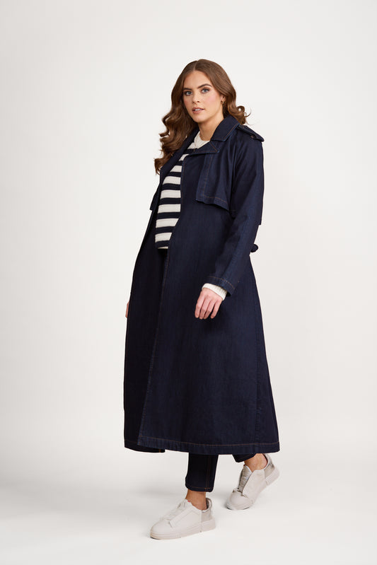 Denim Trench - 2098 - Dark Denim