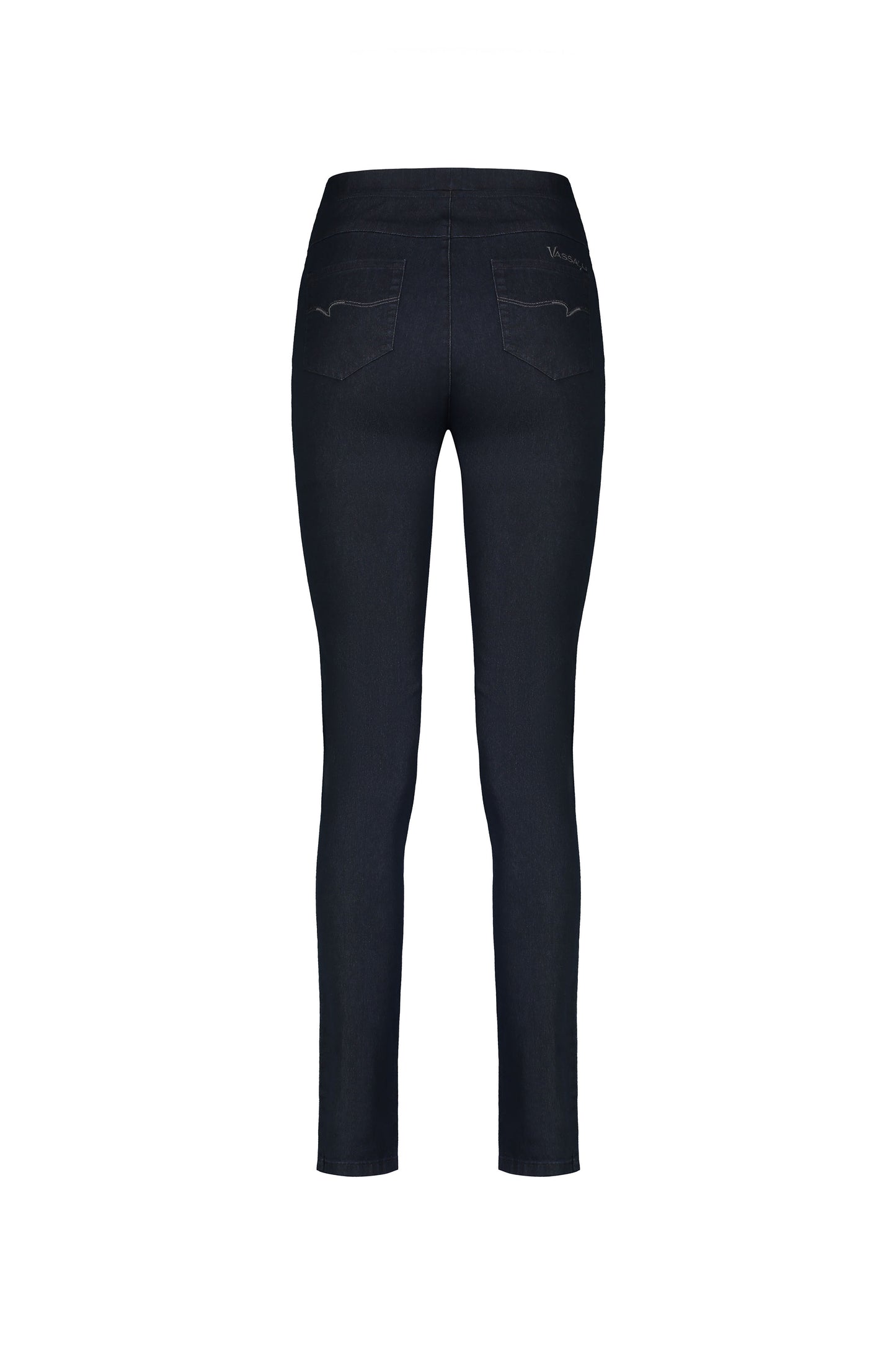 Vassalli - Skinny Leg Full Length Denim Pull On - 230 - Indigo or Black