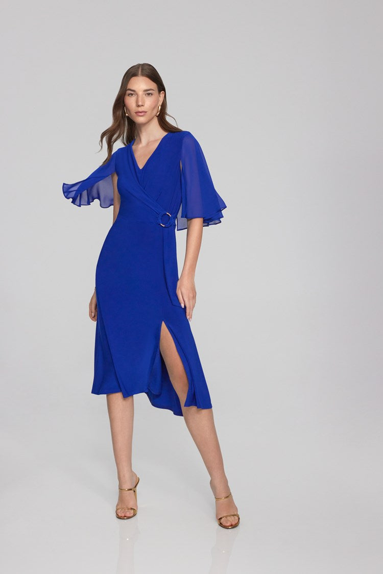 Joseph Ribkoff - Silky Knit Fit And Flare Dress 231757 - Royal Sapphire