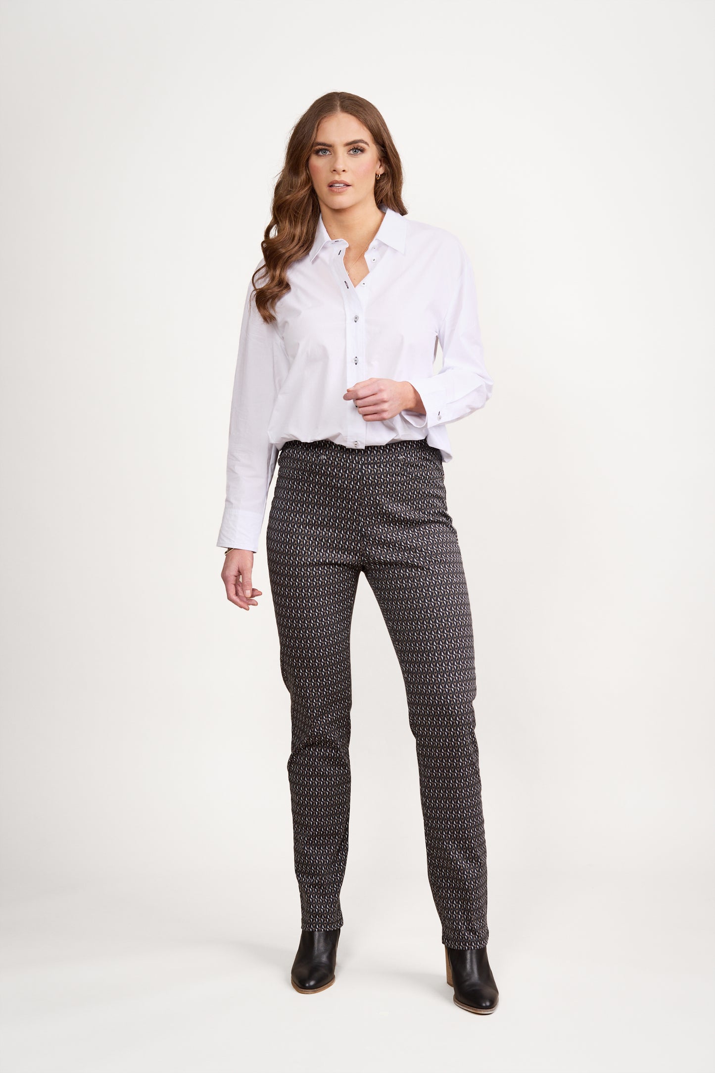 Pull on Ponti Pant - 234A - Solar Print