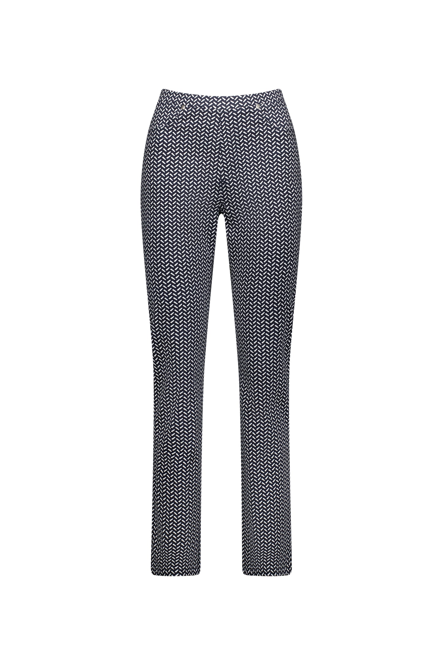 Vassalli - Slim Leg Pull-On Cotton Pant - 234LW - Nori