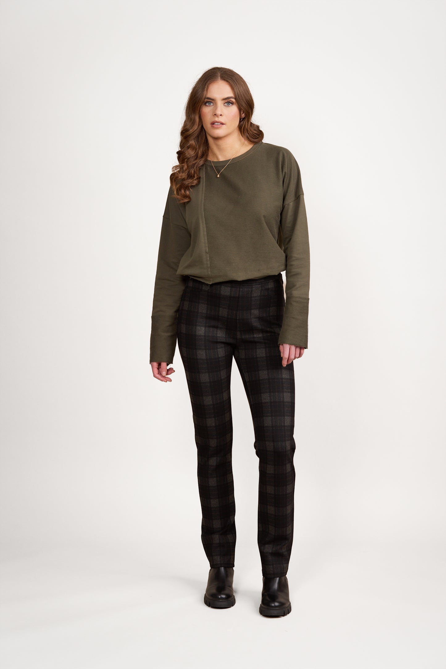 Pull on Ponti Pant - 234 - Oak Print