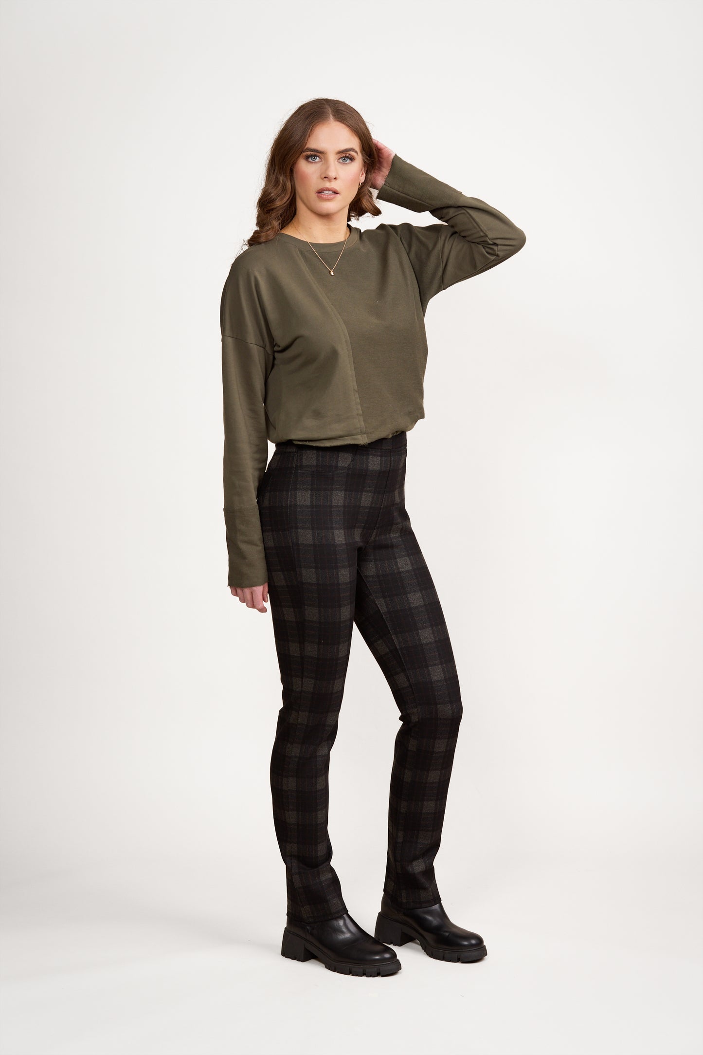 Pull on Ponti Pant - 234 - Oak Print