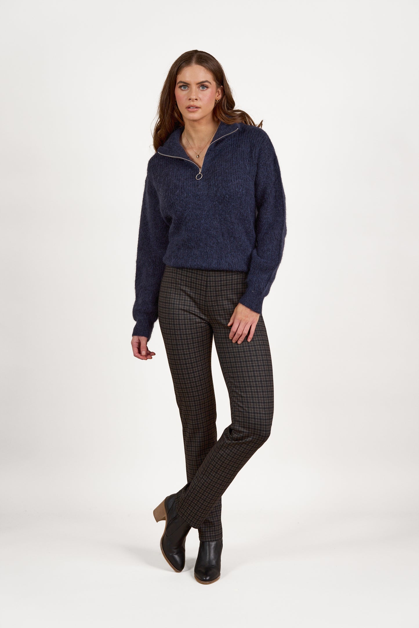 Vassalli - Pull on Ponti Pant - 234 - Vincent Print