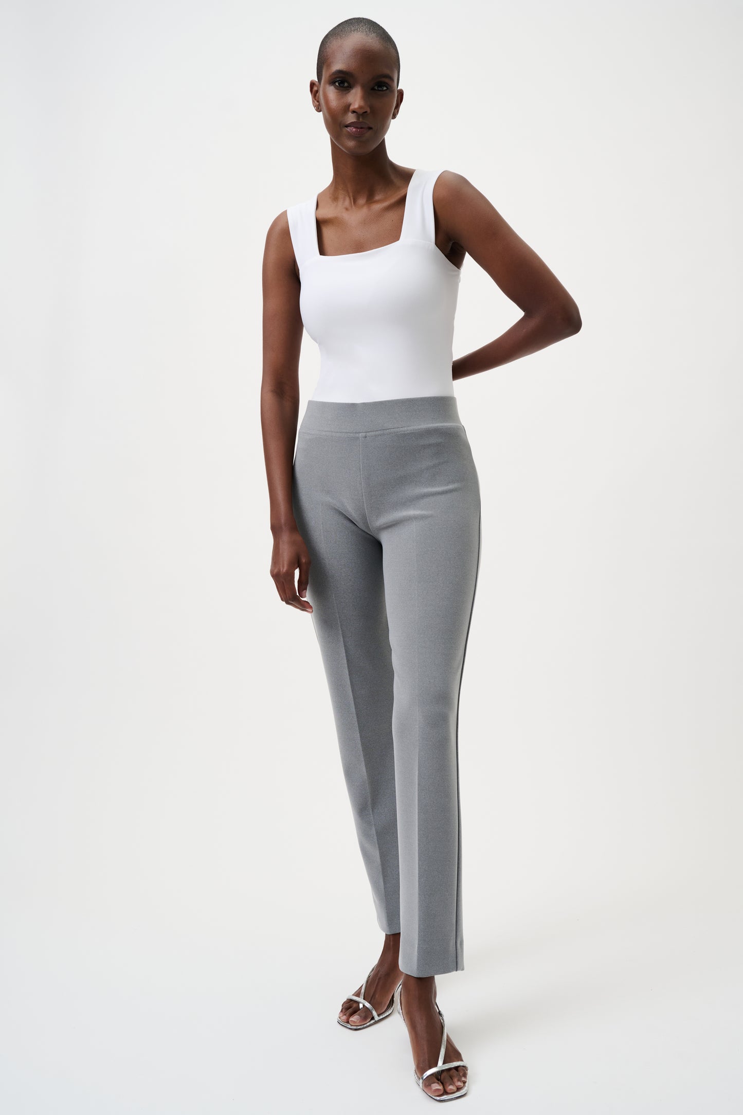 Classic Straight Pant - Grey Melange