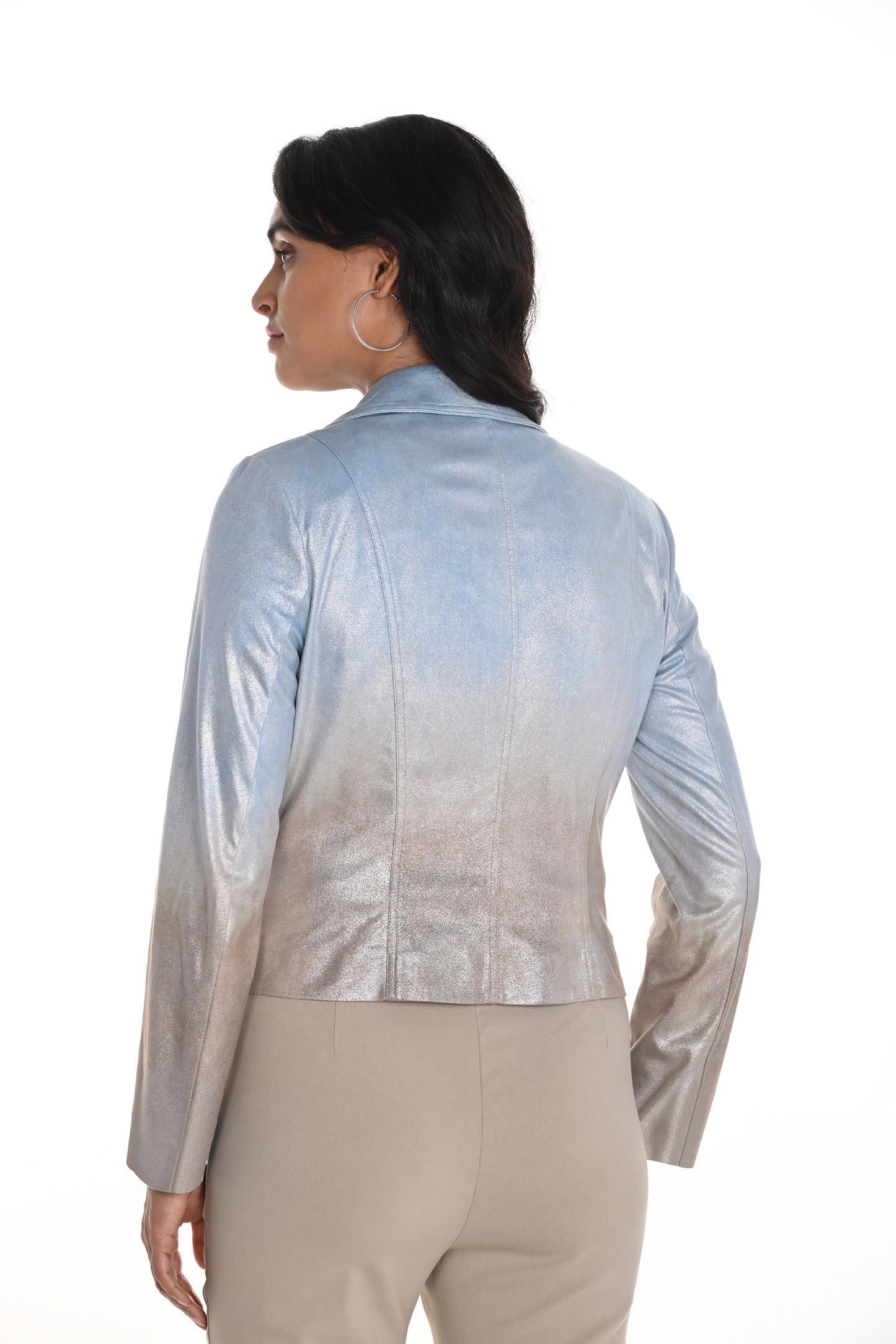 Frank Lyman - Biker Style Jacket - 256799 - Blue/Gold