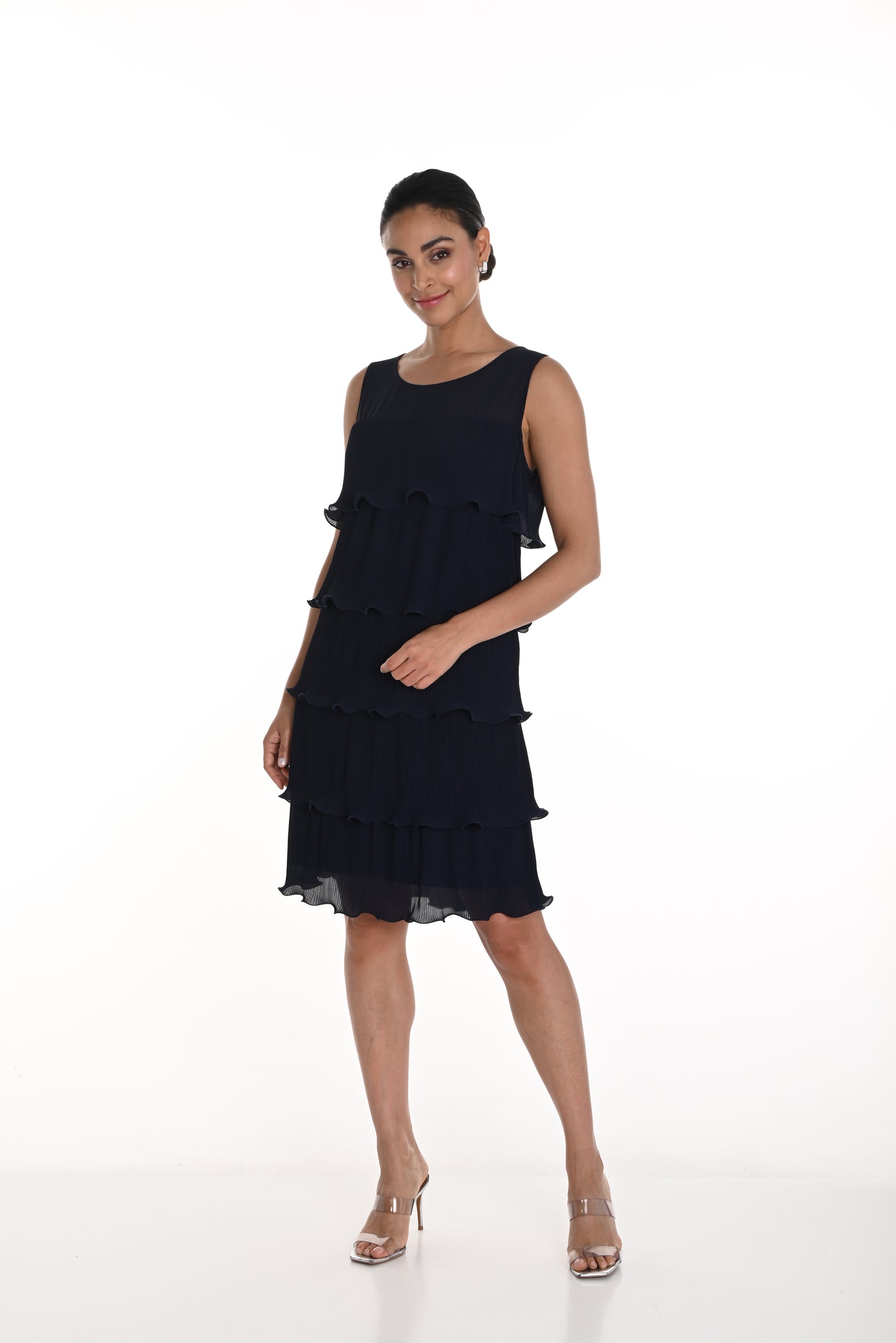 Frank Lyman - Layered Dress - 258718U - Navy