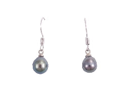 Black Freshwater Pearl Earrings - PL0139