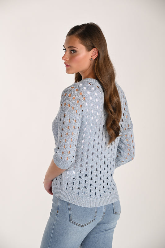 Lightweight Lurex Lace Knit